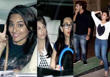 sonakshi karisma malaika watch 2 states with alia and arjun view pics