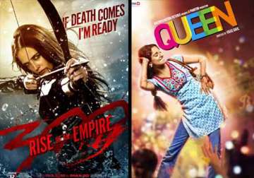 queen and gulaab gang get a blow from 300 rise of an empire earns rs 15.2 cr in three days