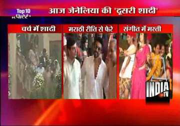 after marathi style wedding riteish genelia marry in church