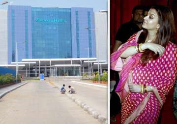 aishwarya admitted to seven hills hospital in andheri