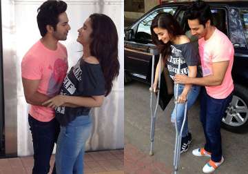 alia bhatt suffers calf muscle injury walks on crutches