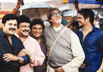 amitabh bachchan shoots cameo for nagarjuna s film