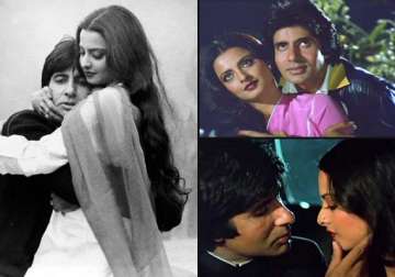 amitabh bachchan and rekha to star together view rare pics of them