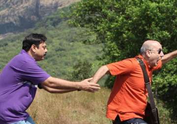 anupam kher debuts in marathi film as blind man
