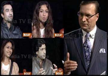 bigg boss 7 rajat sharma takes aap ki adalat inside bigg boss house see pics