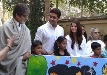 bachchan family raises rs.2.5 million for charity