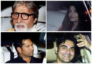 bachchans kjo sachin attend srk s eid party