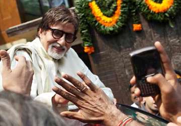 big b steps out to greet fans first time post surgery