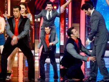 bigg boss 7 anil kapoor shakes a leg with salman khan view pics