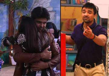 bigg boss 7 kushal gauhar ajaz love triangle takes a dirty shape view pics