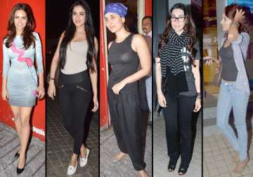 bollywood divas glittered at gori tere pyar mein special screening view pics