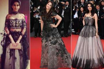 cannes trends sizzling black for bollywood beauties view pics