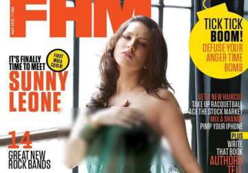 sunny leone in bare dare pose for men s magazine