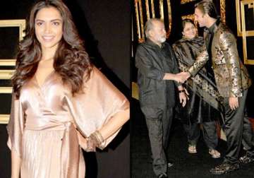 deepika black and gold theme party ranveer co hosts ranbir gives a miss view pics