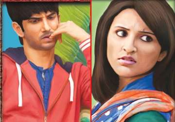 first look parineeti and sushant romance in shuddh desi romance view pics