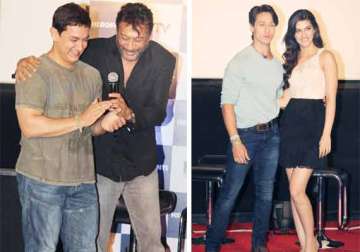 heropanti trailer launch aamir mentored tiger shroff jackie nervous about his son s debut view pics