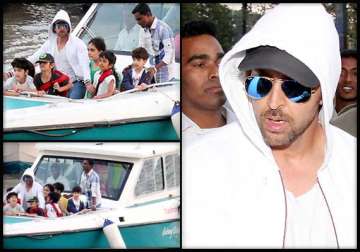 lonely hrithik roshan celebrates birthday with kids on yatch view pics