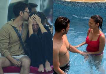 bigg boss 9 rochelle keith get hot in cold pool see pics