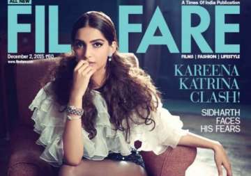 sonam kapoor flaunts hot long legs on filmfare cover