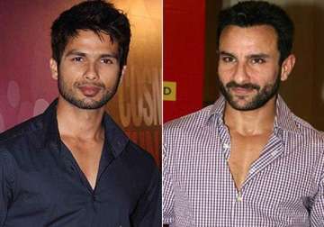 here is what saif ali khan said about shahid kapoor