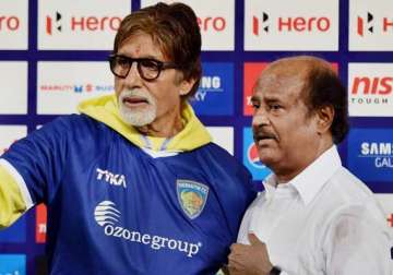 big b wishes rajinikanth on his 64th birthday