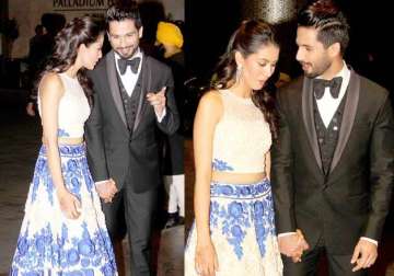 shahid mira reception the couple gets cosy at the party see pics
