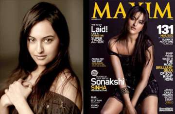 sensuous sonakshi on maxim cover