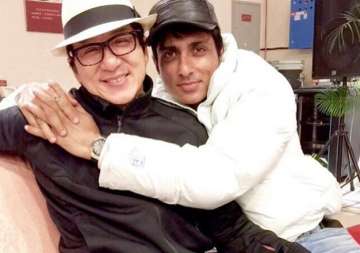 sonu sood gets jacket as gift from his bro jackie chan