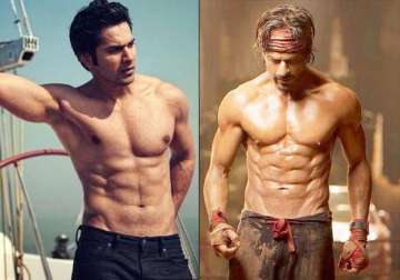 shah rukh khan and varun dhawan to go shirtless in dilwale see pics