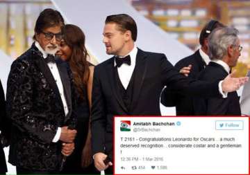 oscars 2016 amitabh bachchan just sent gatsby wish to his co star leonardo dicaprio see pics