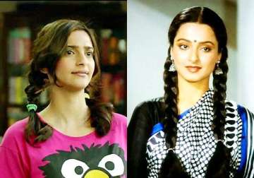 sonam kapoor was wary of comparisons with rekha in khoobsurat
