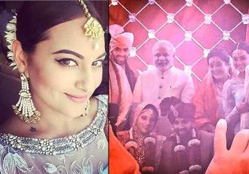 sonakshi sinha s brother gets married pm modi attends the wedding see pics