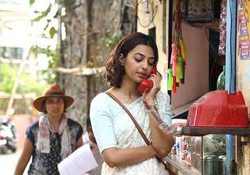 radhika apte goes smartly weird with sneakers on sari in bombairiya