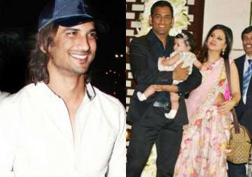 pic of the day reel msd sushant singh meets dhoni s daughter ziva