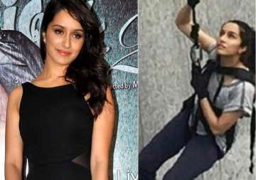 spotted shraddha kapoor doing deadly stunt on 34th floor of a building see pics