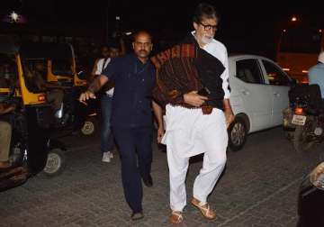 amitabh bachchan ditches luxuries for wazir and walks to jw marriott see pics