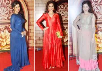 zee rishtey awards sambhavna seth monica bedi ankita lokhande grace the event see pics