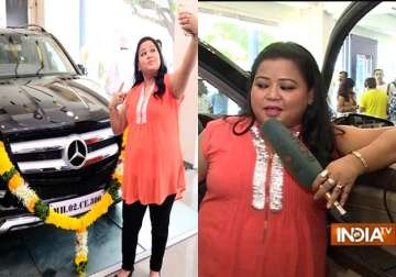 comedian bharti buys black mercedes benz