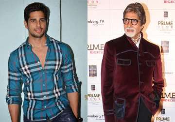 sidharth malhotra keen to work with amitabh bachchan