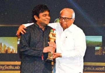 a.r. rahman over late k. balachander s vision and creations