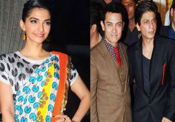 srk aamir will be afraid to to talk about things because of negative reactions says sonam