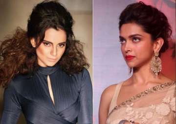 kangana ranaut gives strange reaction when asked if she considers deepika padukone her competition