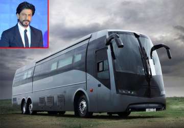 in pics shah rukh s rs 4 cr vanity van can make other stars jealous