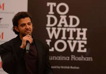 hrithik roshan launches sister s book on father at iifa