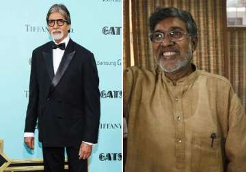 big b glad to share stage with kailash satyarthi