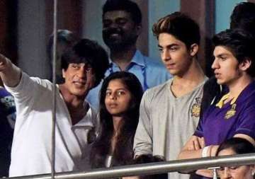 shah rukh khan s kkr squad excited to win the top spot in tournament