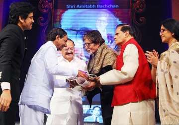 amitabh bachchan conferred anr award