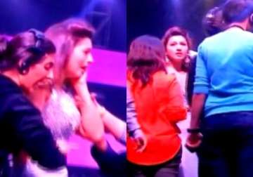 gauahar khan slapped molested at india s raw star finale for wearing short clothes see pics