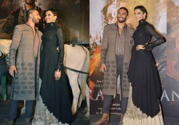 ranveer deepika set the stage on fire at bajirao mastani trailer launch