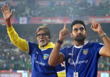 big b to cheer for abishek s isl team chennaiyin fc